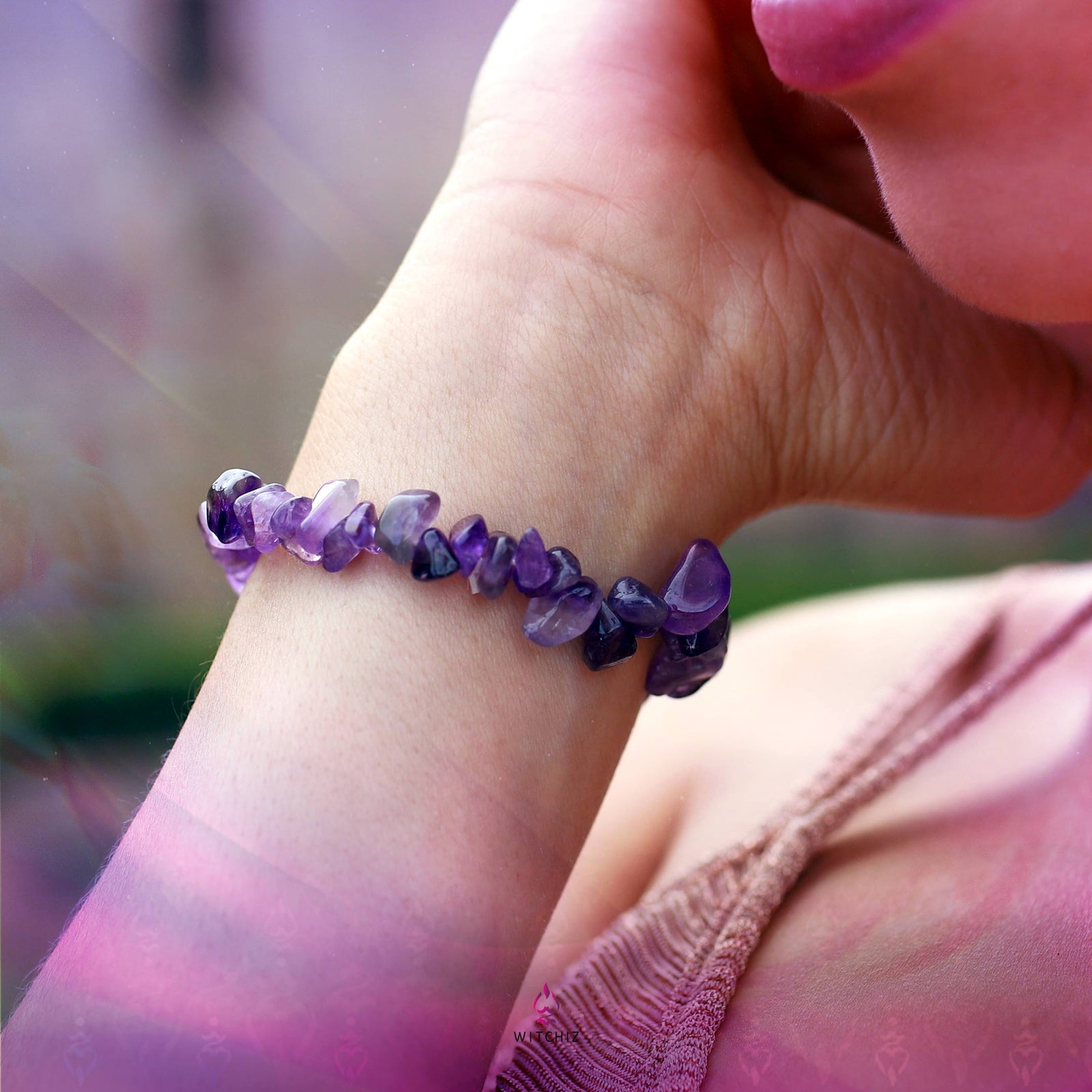 Bracelet Amethyste, Bijoux Pierre Amethyste, Bijoux Amethyste | Witchiz