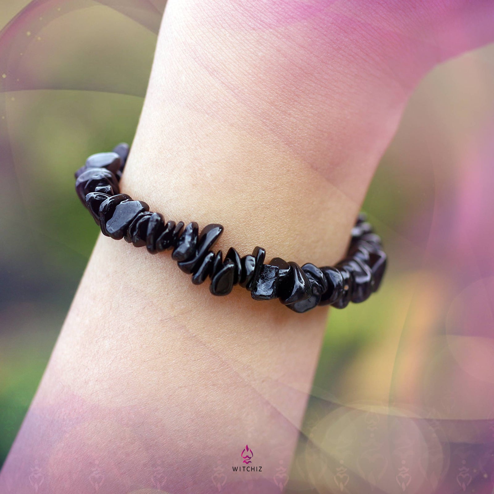 Bracelet d'Obsidienne, Bracelet Pierre Naturelle, Bracelet de Protection | Witchiz