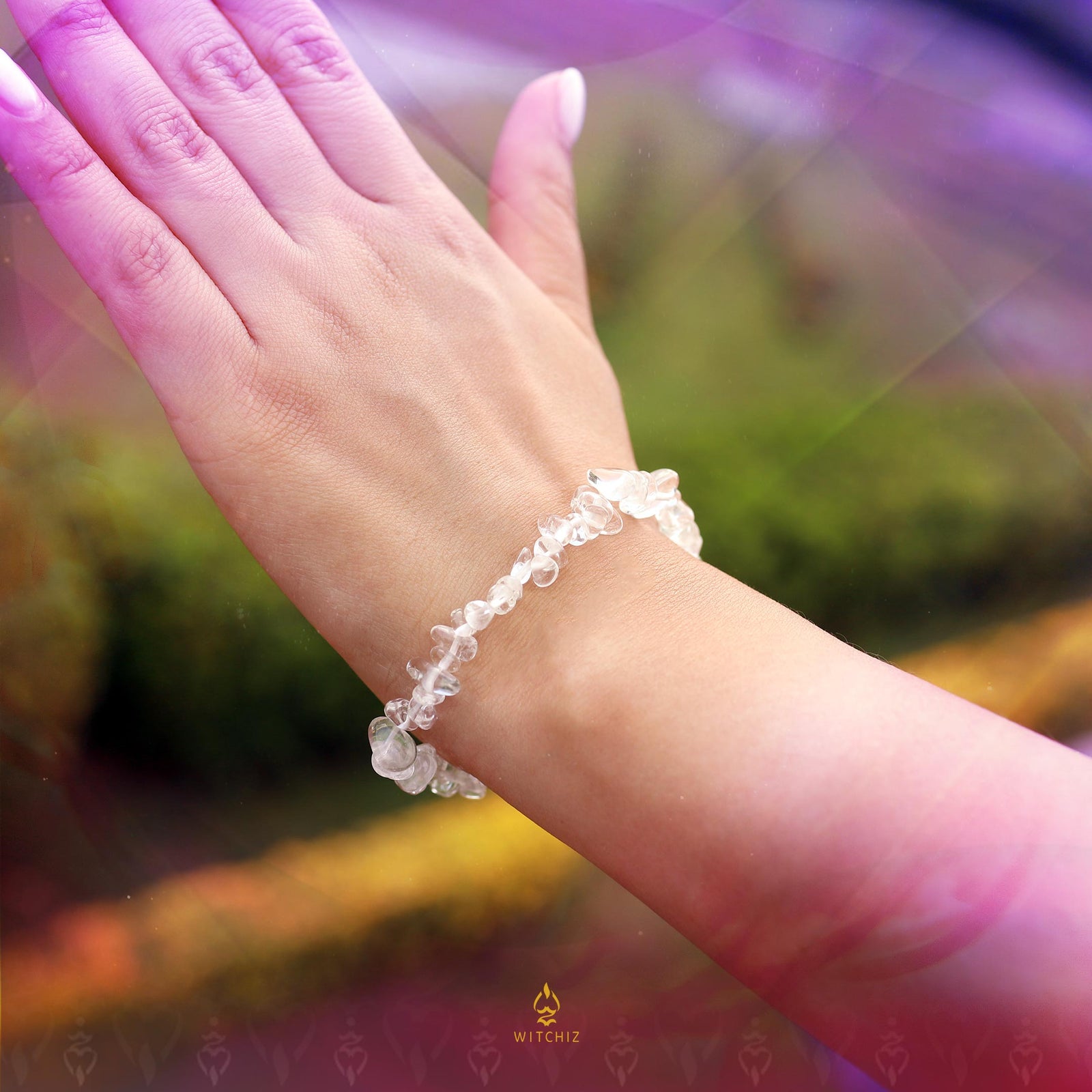 Bracelet de Quartz, Bracelet de Cristal de Roche, Prix Bracelet en Cristal Roche | Witchiz