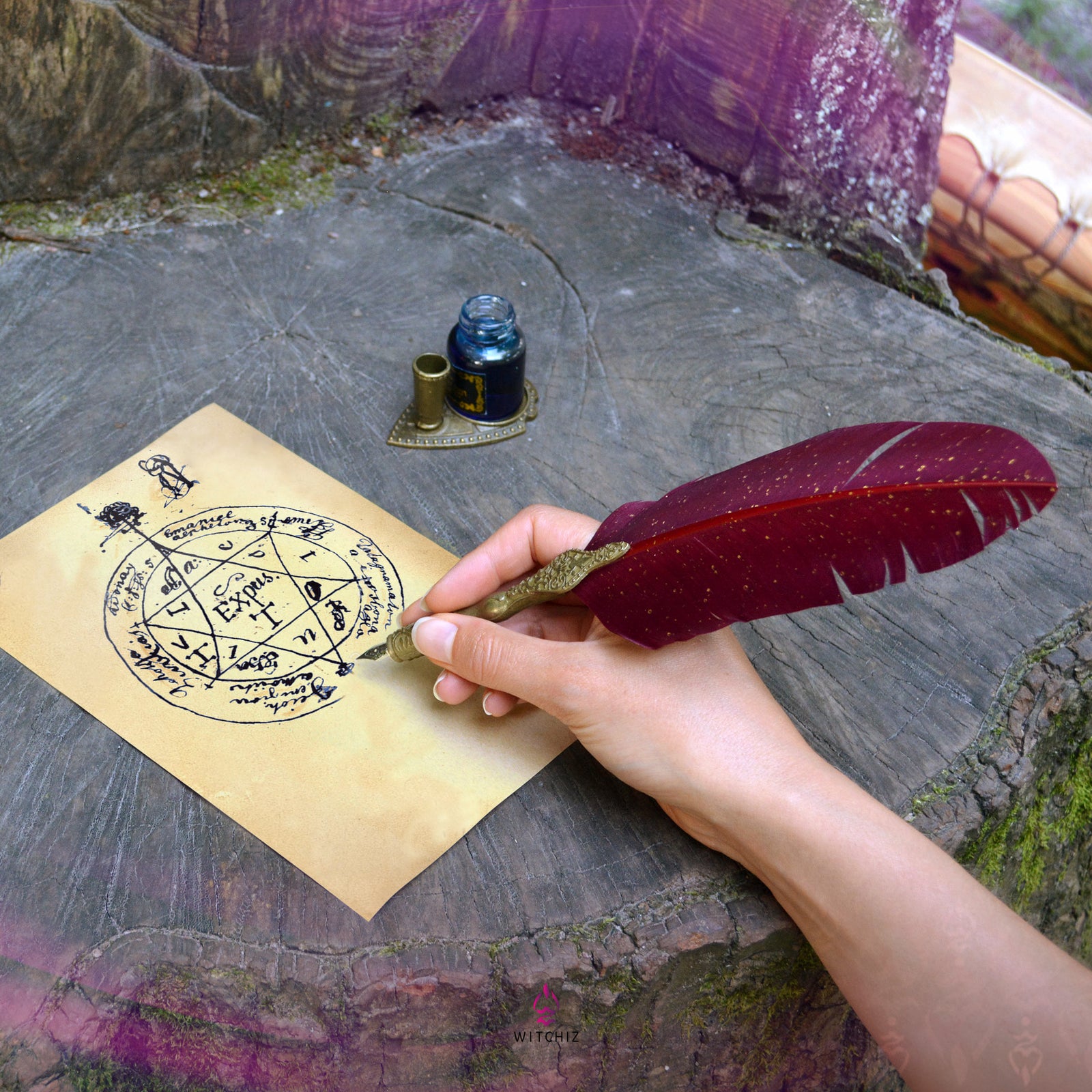 Coffret Plume, Encrier, Coffret Stylo Plume | Witchiz