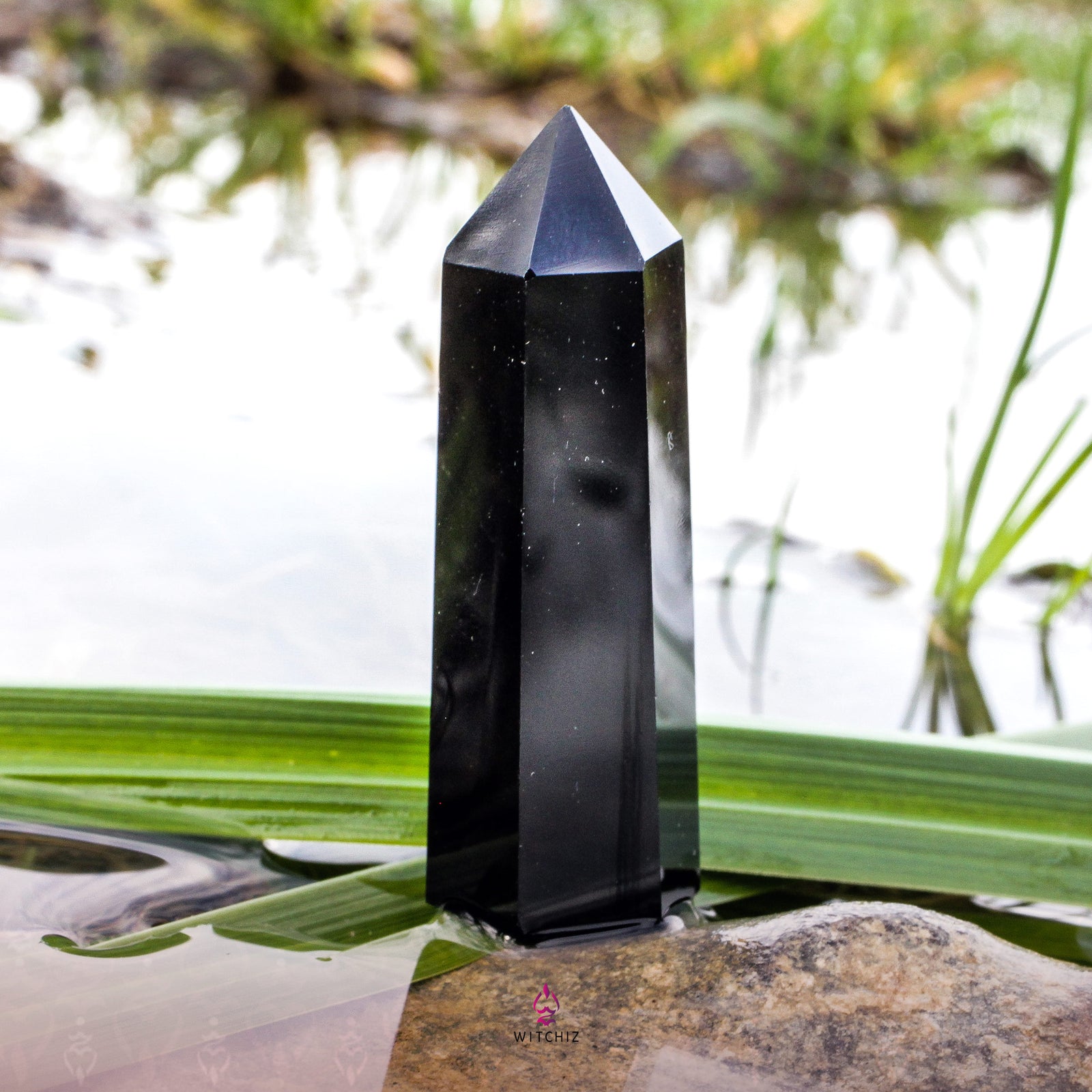 Cristal d'obsidienne, Cristal Pierre Naturelle d'Obsidienne, Prix Cristal d'Obsidienne | Witchiz