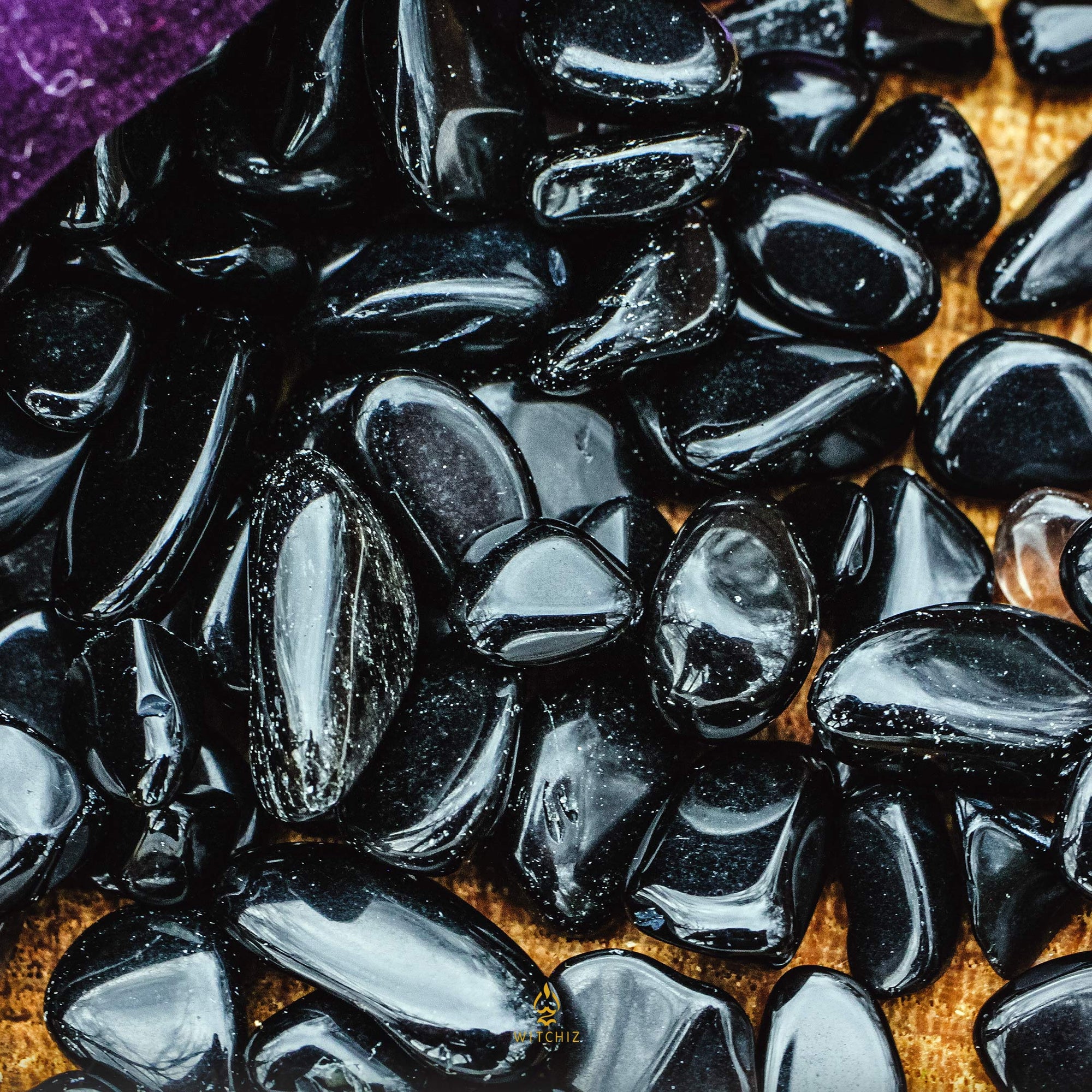 Granulés d'Obsidienne, Granulés d'Obsidienne Prix, Petite Pierre Noire | Witchiz