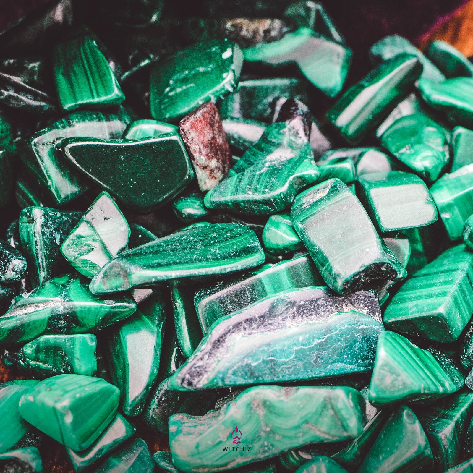 Granulés Malachite, Pochon Velours, Granulés Malachite Prix | Witchiz