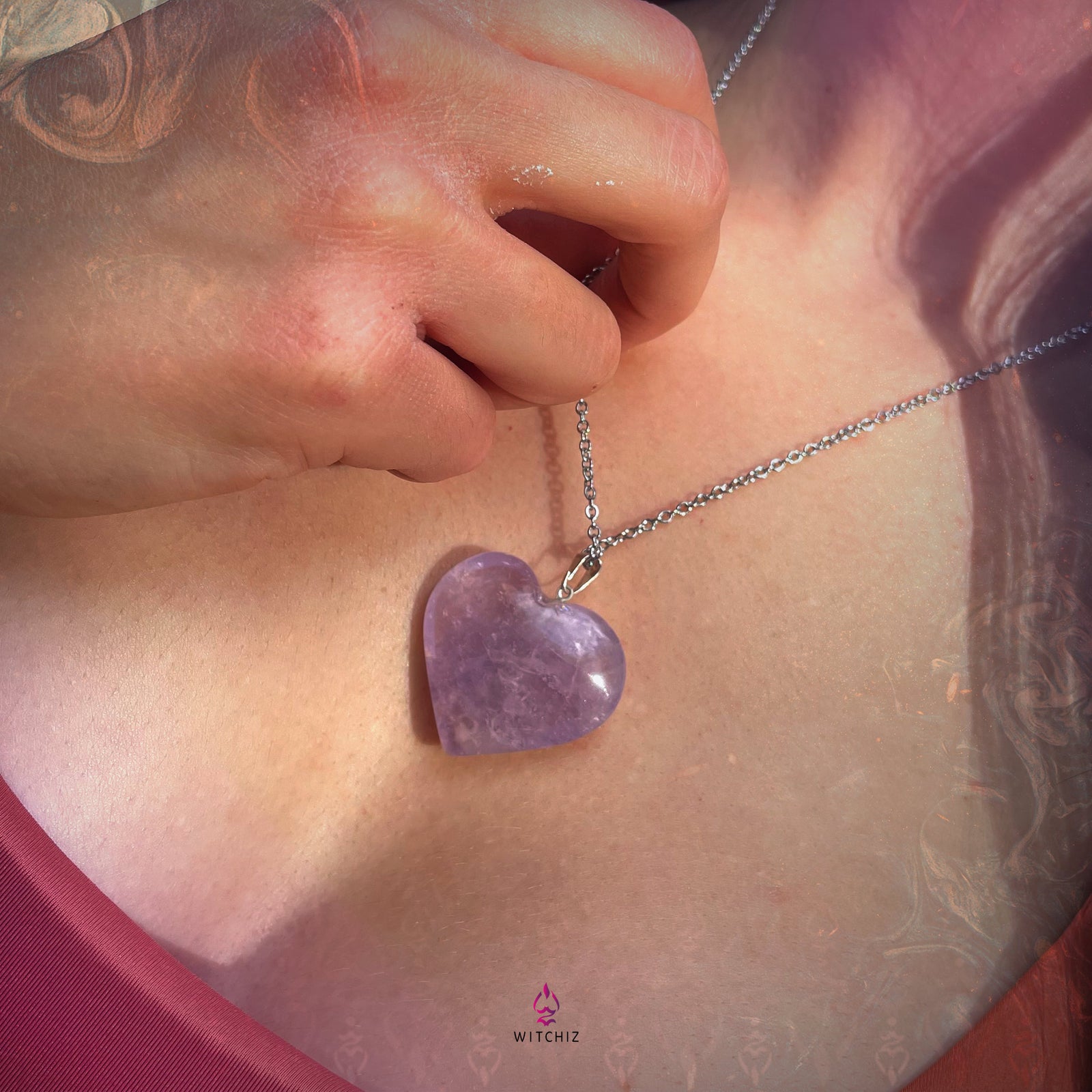 Amulette d'Aphrodite, Amulette d'Aphrodite Prix, Amulette d'Améthyste |Witchiz