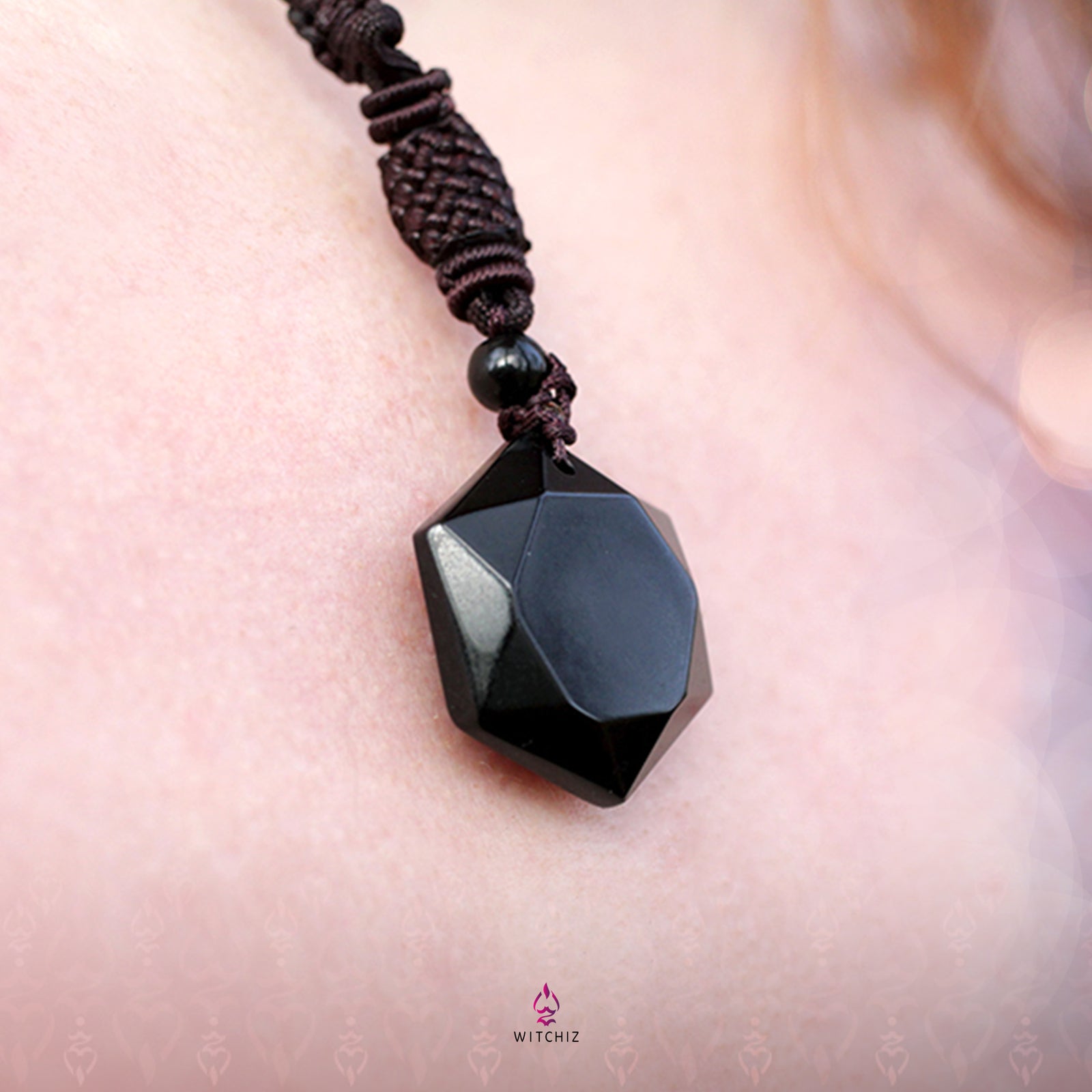 Collier Veuve Noire, Collier obsidienne, Collier Obsidienne Prix |Witchiz