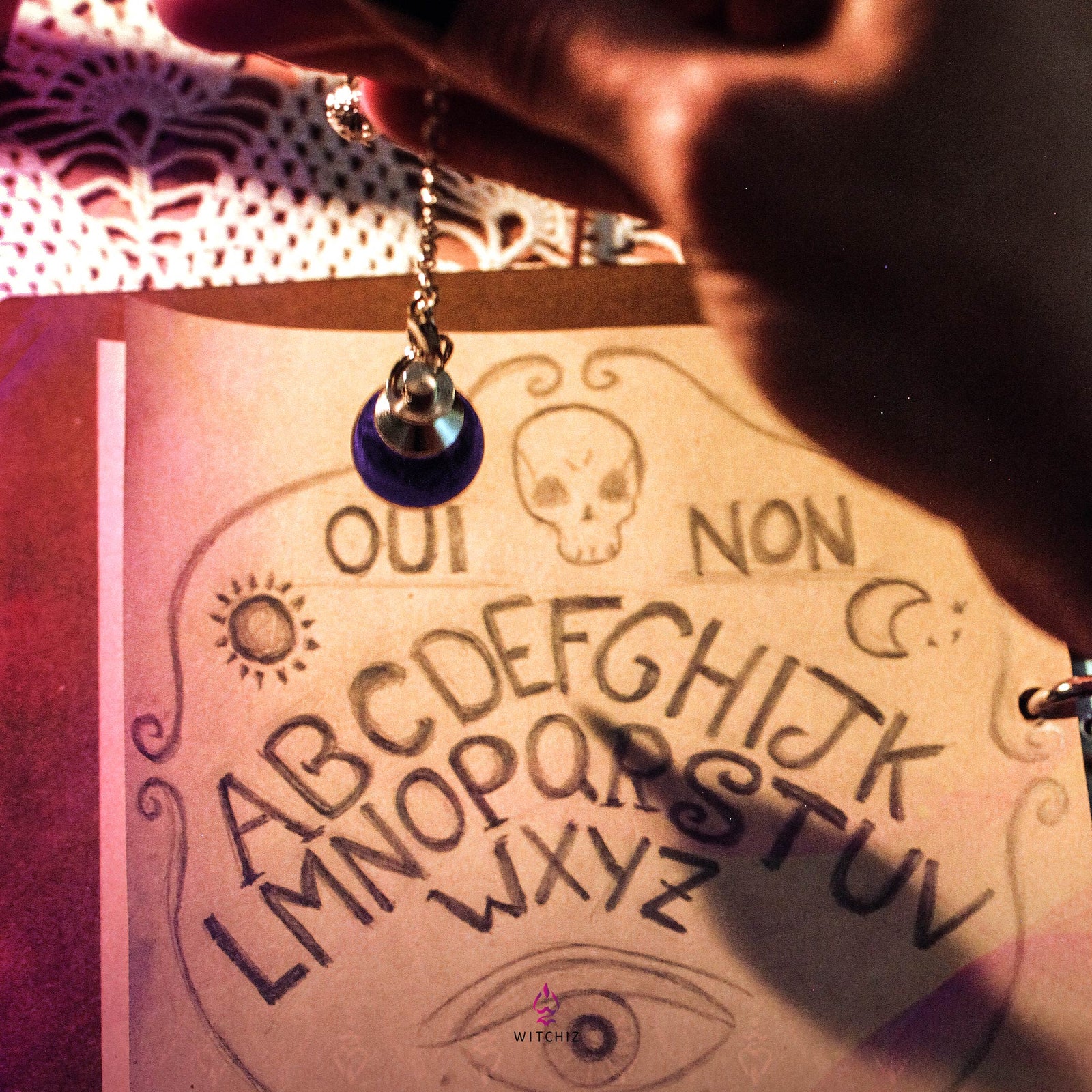 Pendule de Venus, Pendule Améthyste, Pendule en Pierre Naturelle | Witchiz