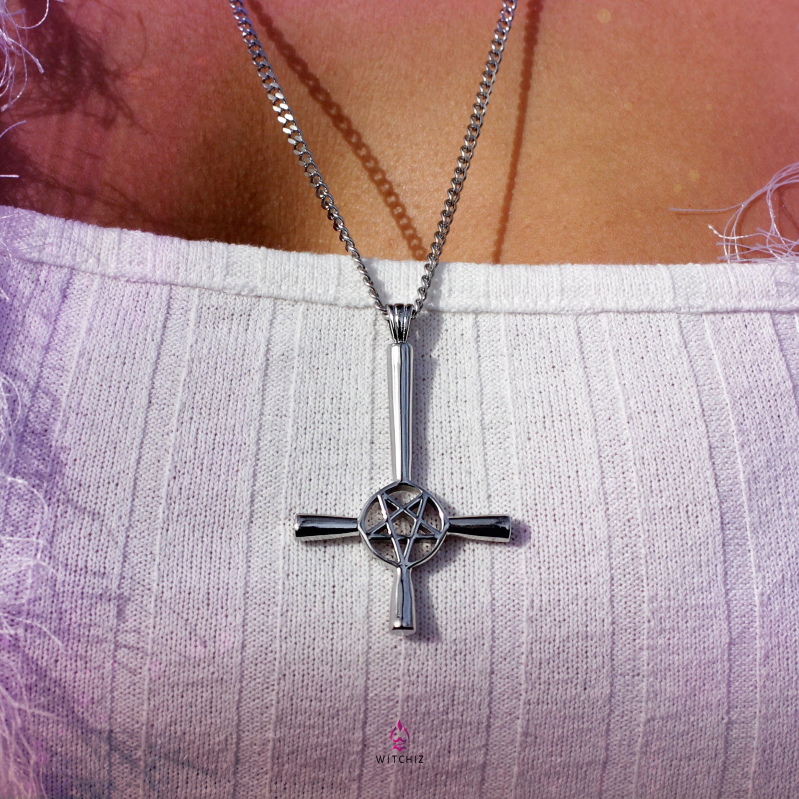 Pentagramme de Lumiere, pentagramme de Lumiere Collier, Pentagramme de Lumiere Pendentif |Witchiz