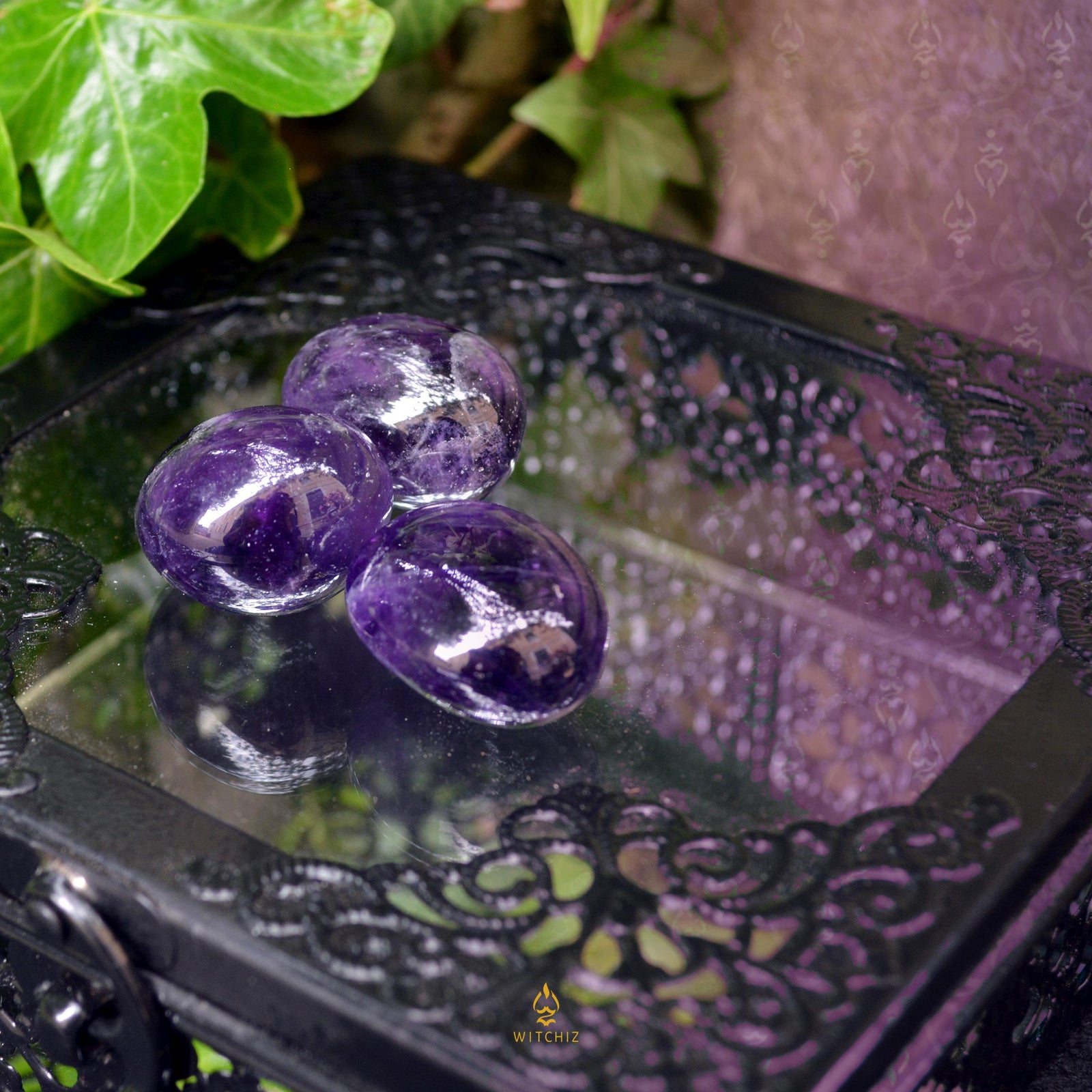 Pierre Améthyste, Pierre de Protection, Pierres Roulées d'Améthyste | Witchiz
