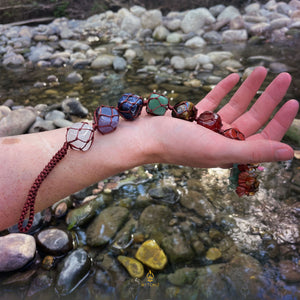7 pierres, 7 chakras, Pporte Bonheur 7 chakras | Witchiz