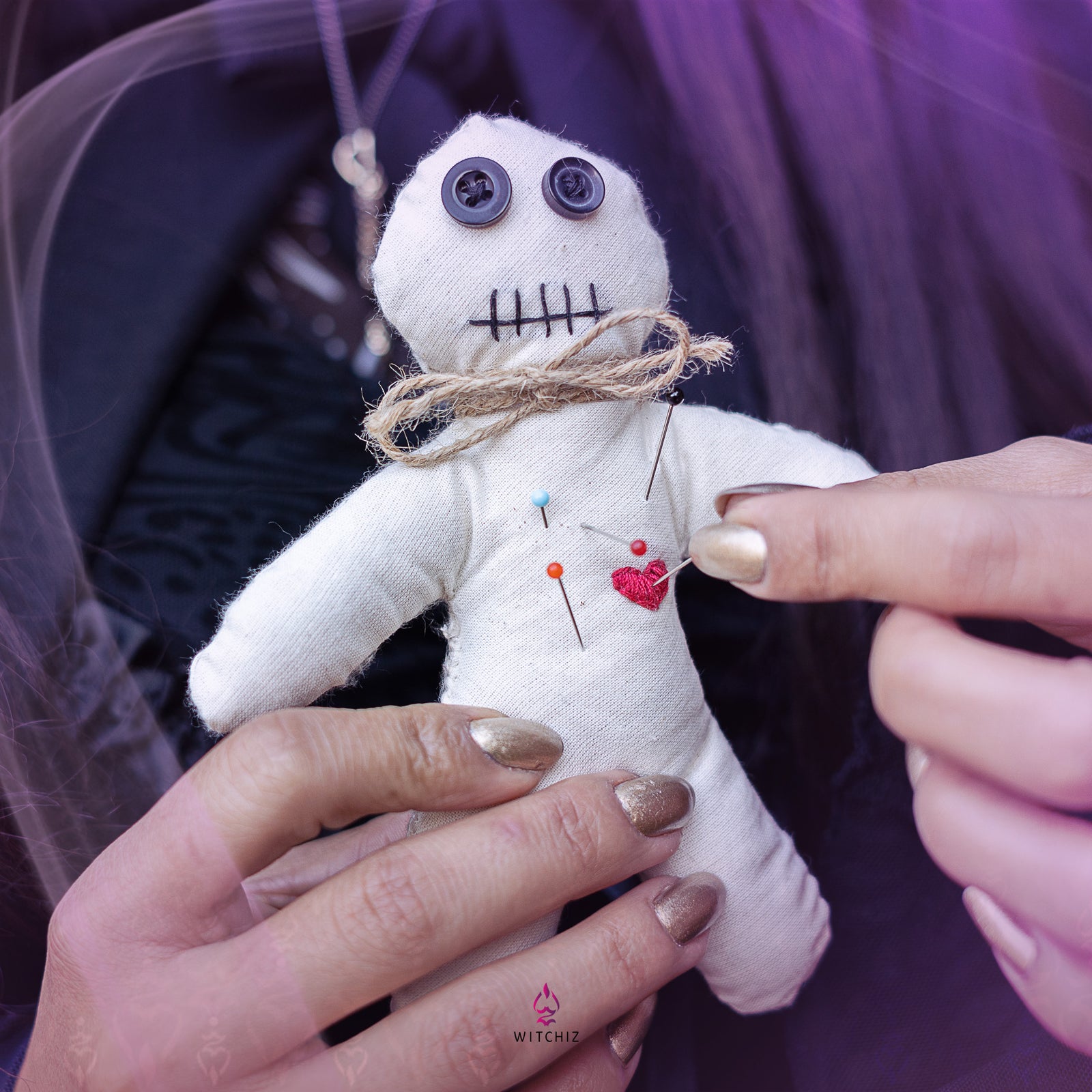 Poupée Vaudou, Poupée Vaudou Blanche, Poupée Vaudou Prix | Witchiz